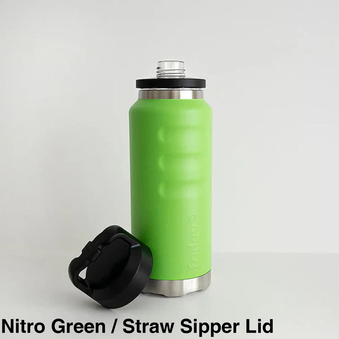 Fridgy 780Ml Insulated Bottle Nitro Green / Wide Mouth Screw Lid