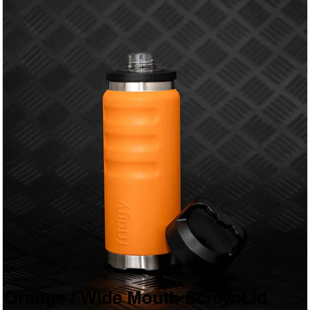 Fridgy 780Ml Insulated Bottle Orange / Wide Mouth Screw Lid