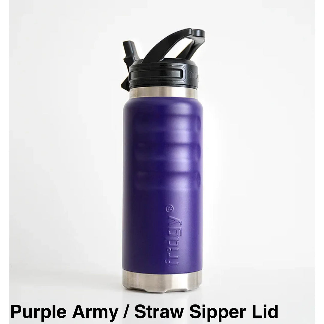 Fridgy 780Ml Insulated Bottle Purple Army / Wide Mouth Screw Lid