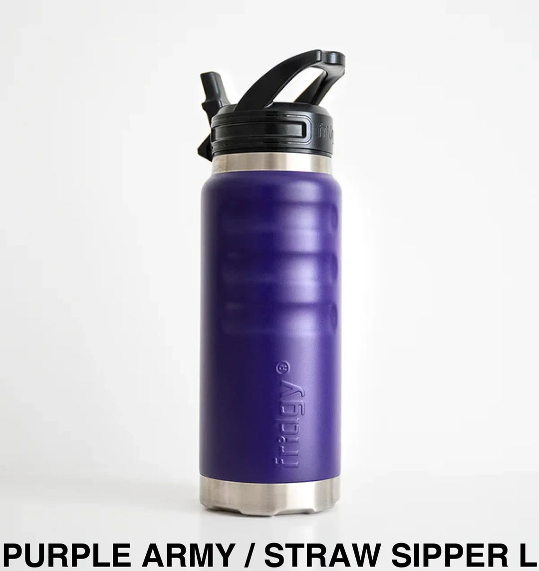 Fridgy 780Ml Insulated Bottle Purple Army / Wide Mouth Screw Lid