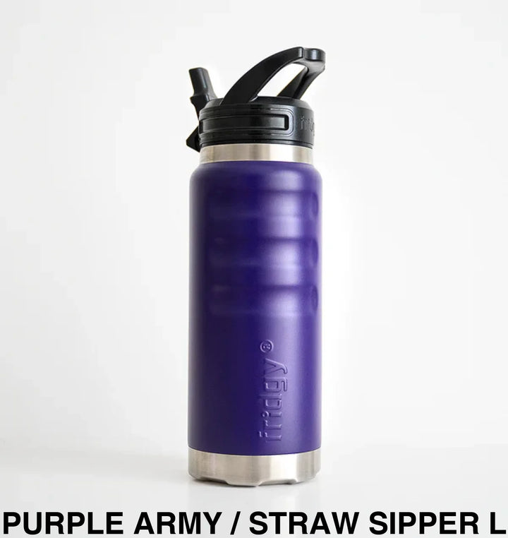 Fridgy 780Ml Insulated Bottle Purple Army / Wide Mouth Screw Lid