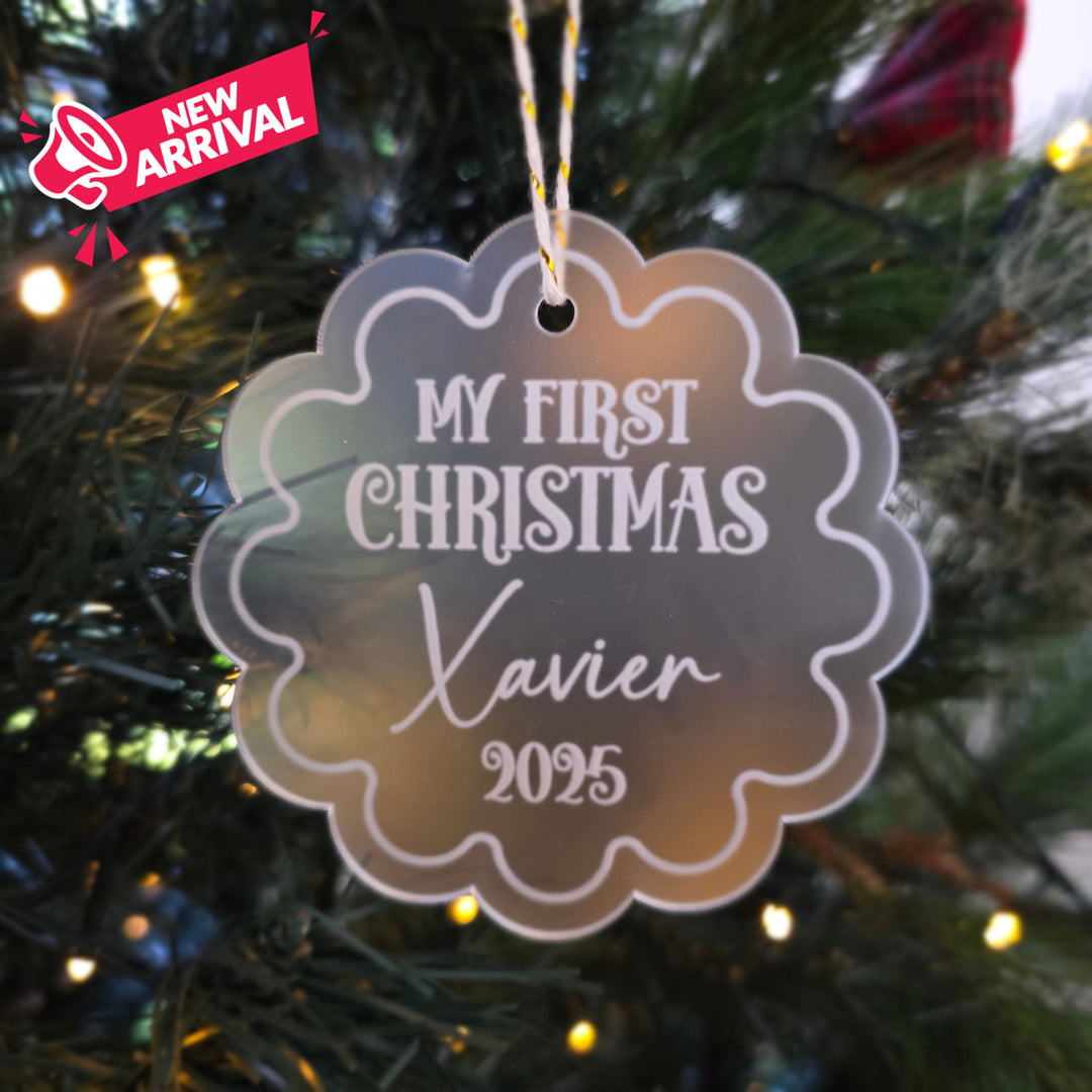 Frosted My First Christmas Bauble