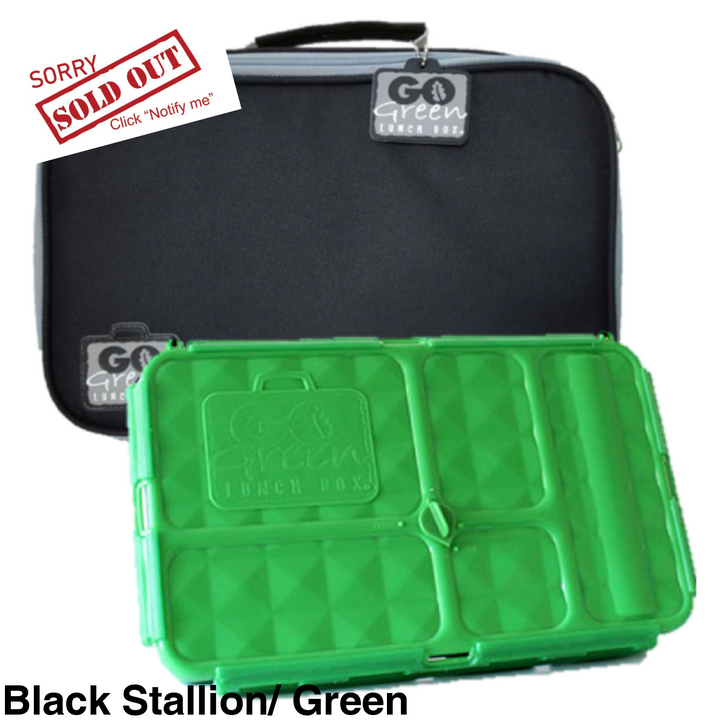 Go Green Original Lunchbox Set Black Stallion