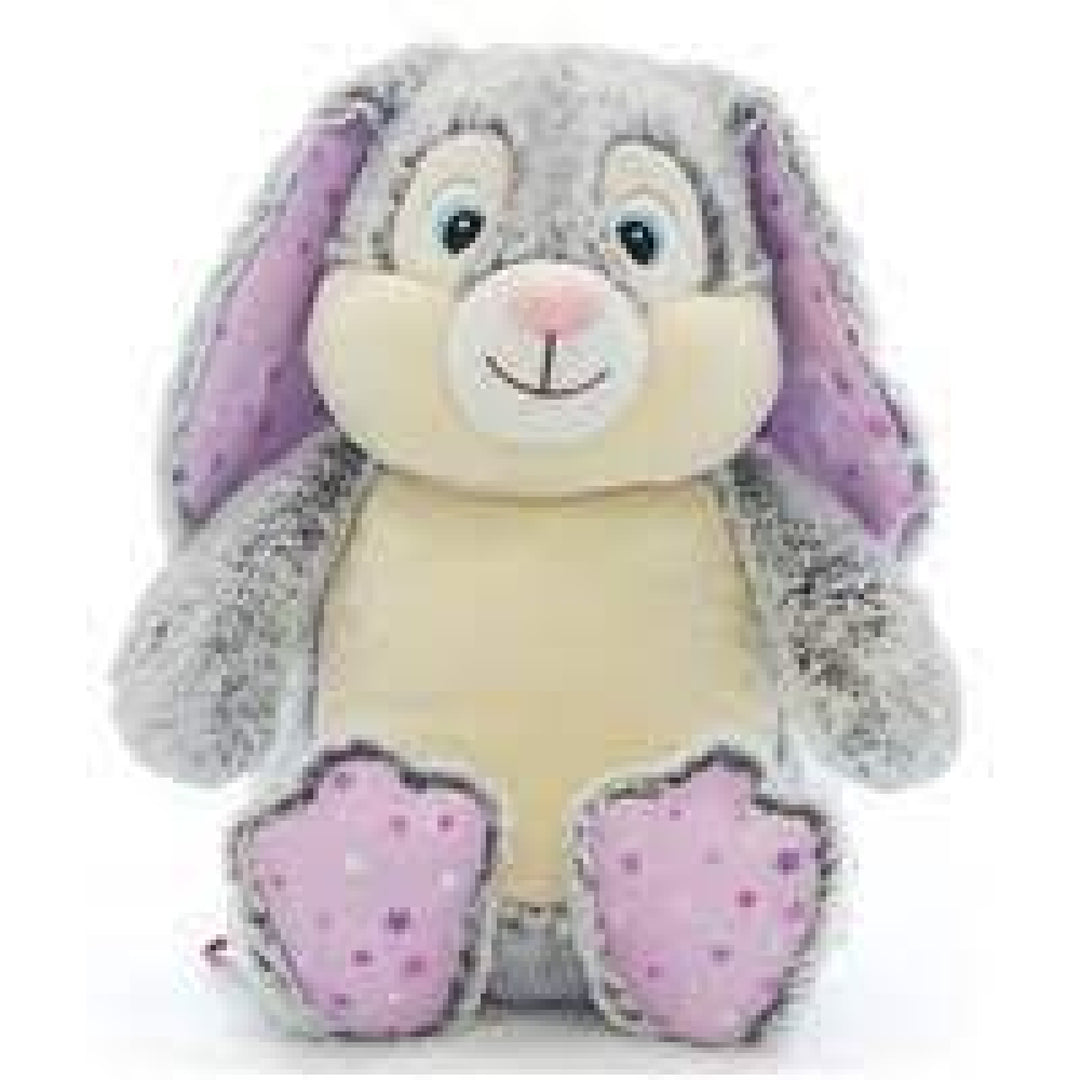 Grey Bunny With Pink Stars Cubbie