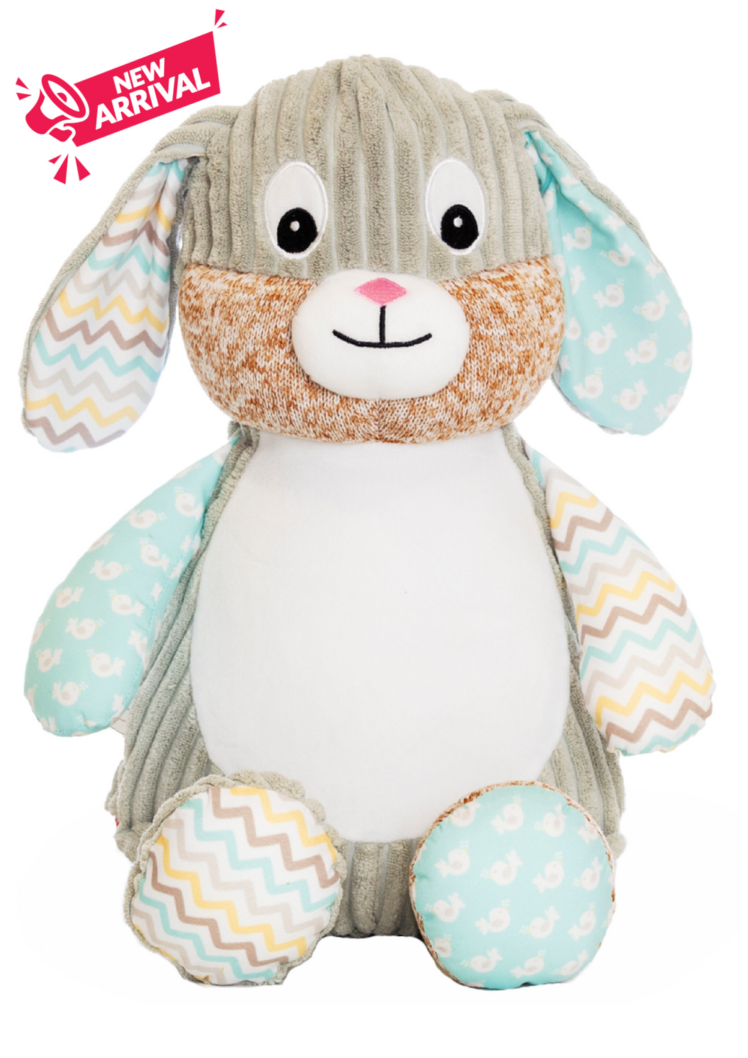 Harlequin Bunny - Mint Cubbie