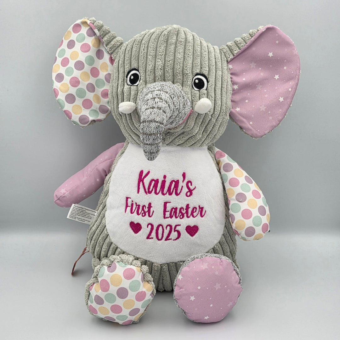 Harlequin Elephant Cubby - Bubblegum Cubbie