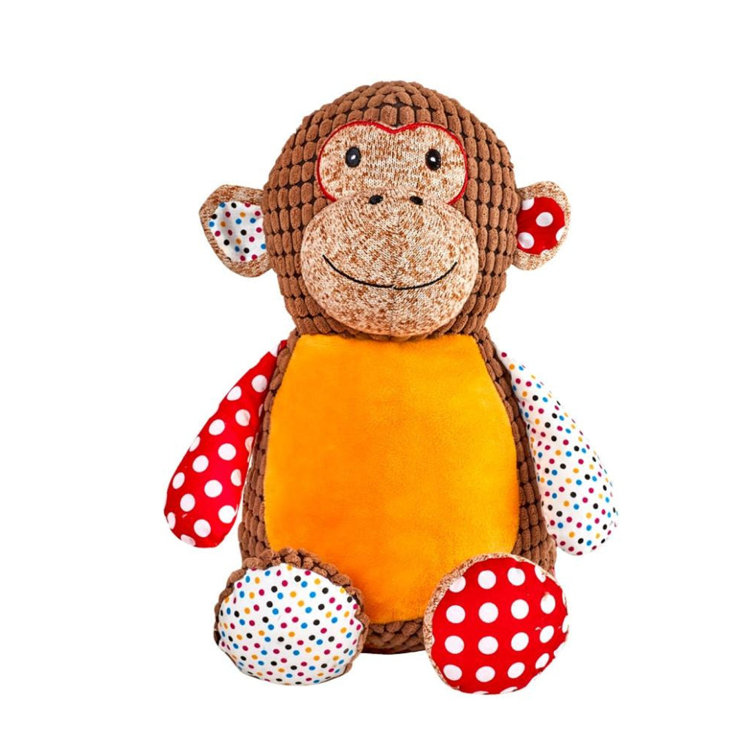 Monkey Brown Patchwork Cubbie