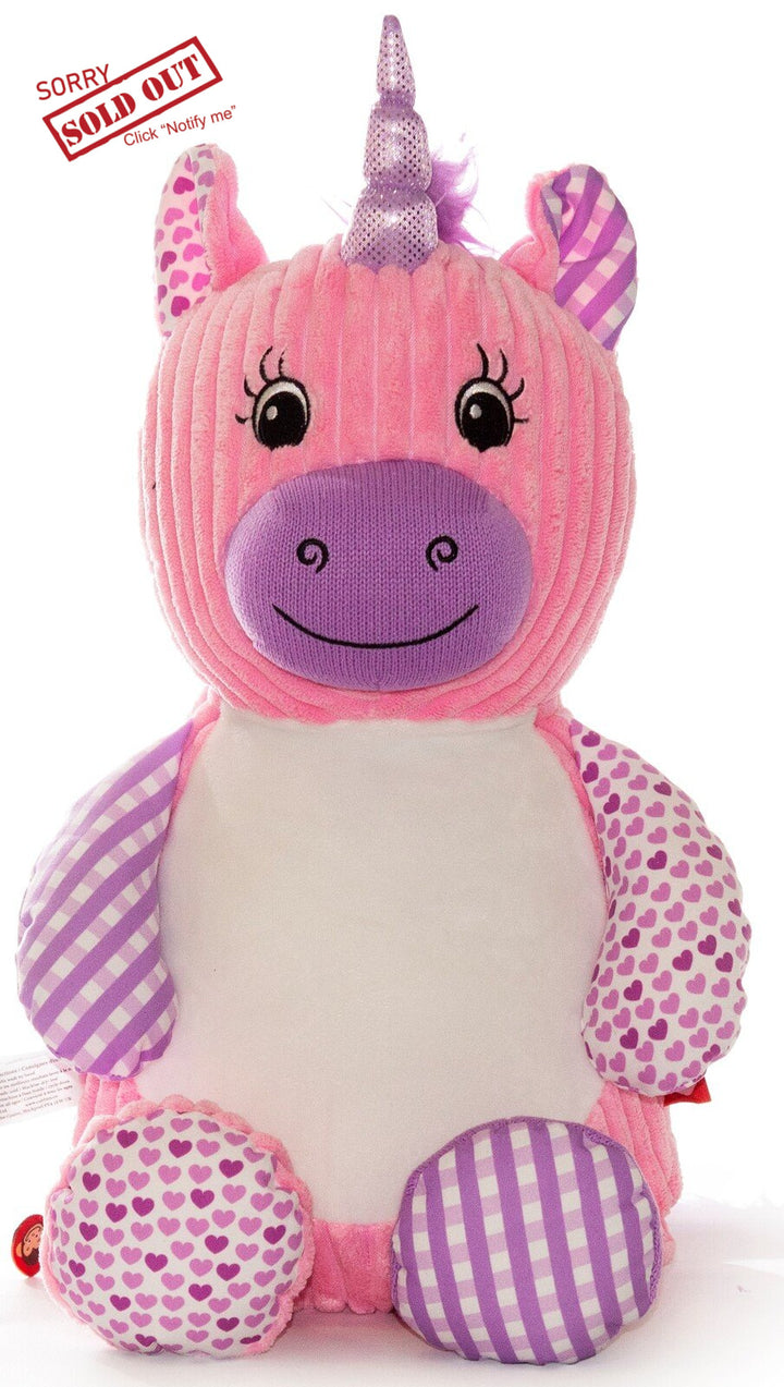 Pink Harlequin Unicorn Cubbie