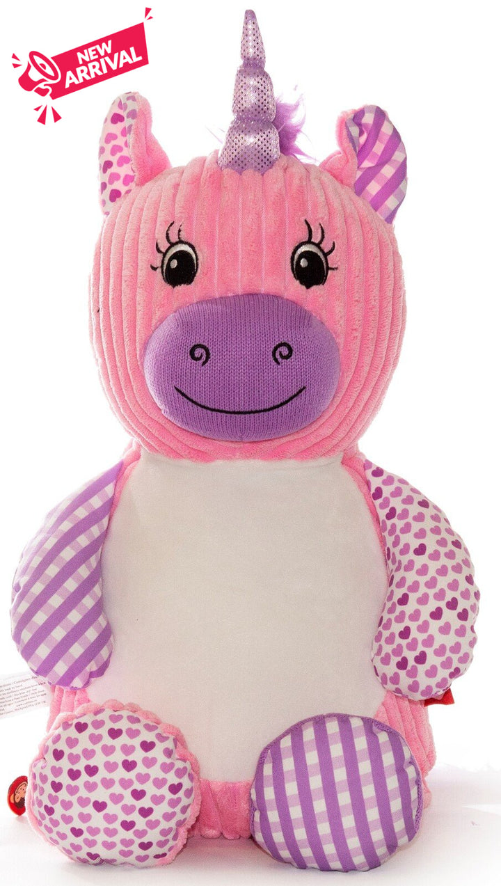 Pink Harlequin Unicorn Cubbie