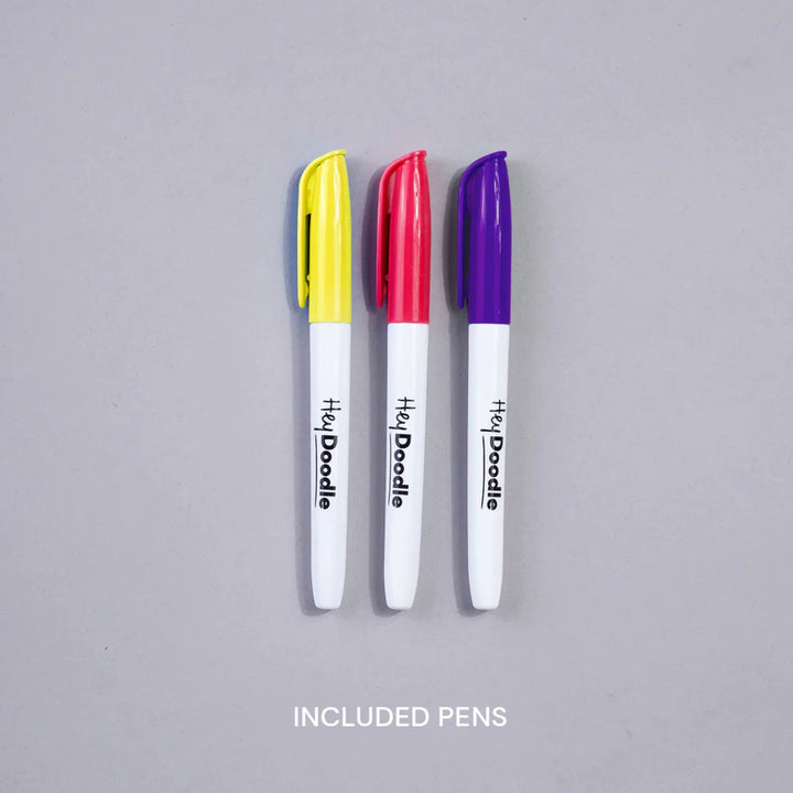 Hey Doodle Reusable Colouring - In Silicone Placemats (Mini Mat)