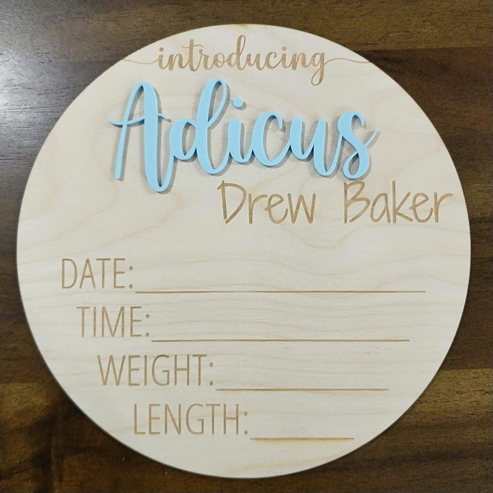 Introducing Announcement Detail Plaque With Name