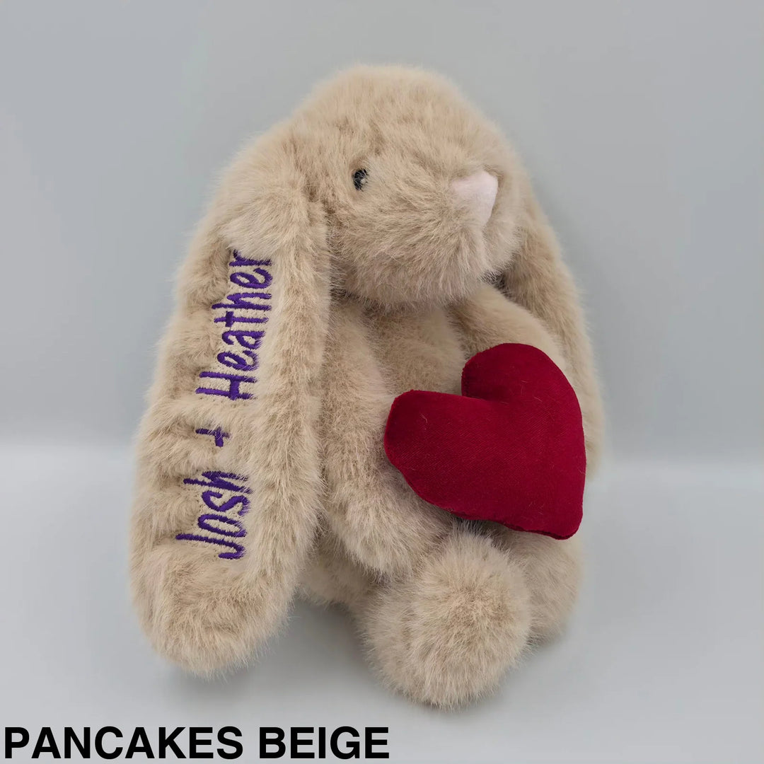 Jasper Heart Medium Bunny 30cm Pancakes Beige