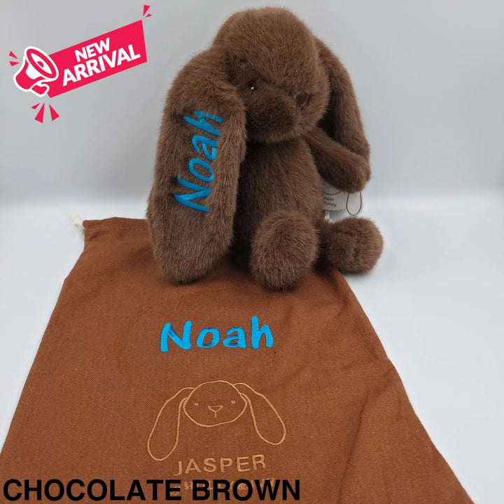 Jasper Medium Bunny 30cm Chocolate Brown