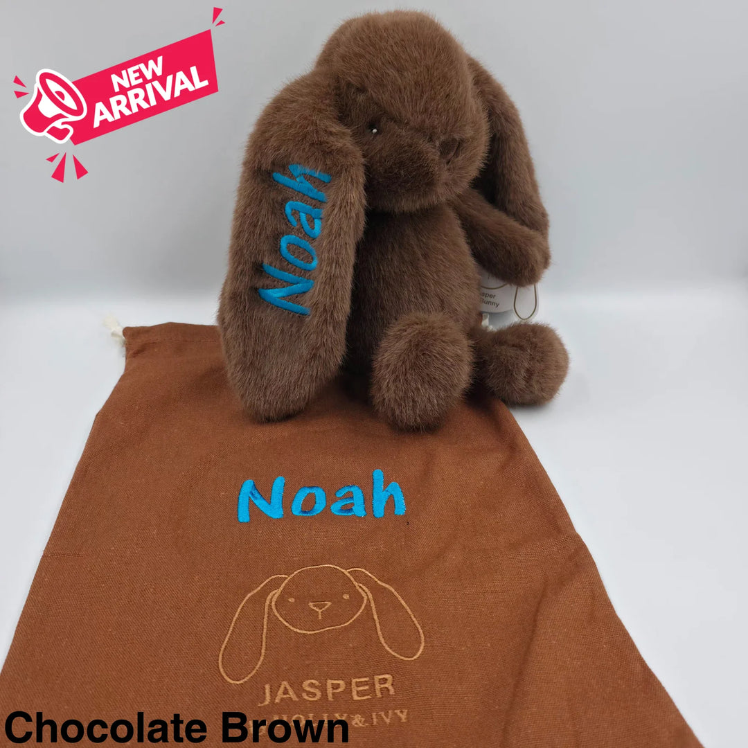 Jasper Medium Bunny 30cm Chocolate Brown
