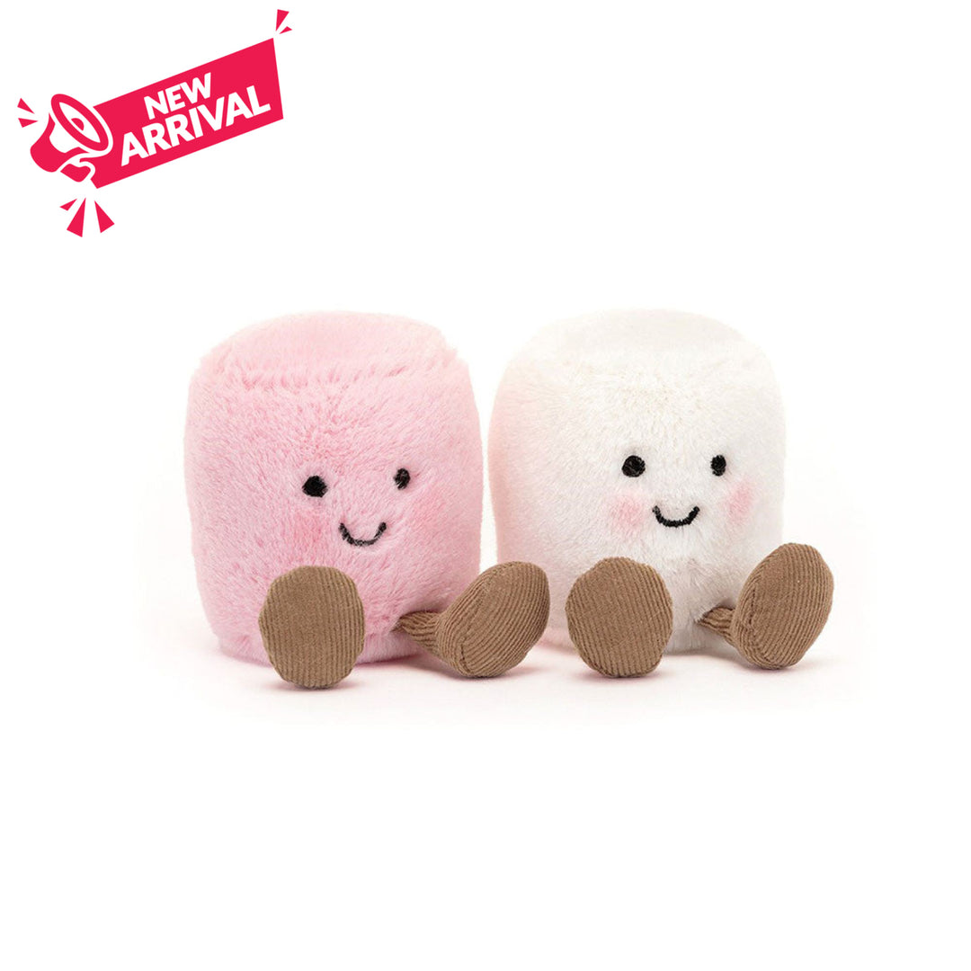 Jellycat Amuseables Pink and White Marshmallows