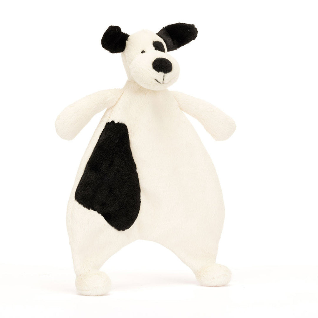 Jellycat Bashful Black And Cream Puppy Comforter - *Preorder Due 7/2/25*