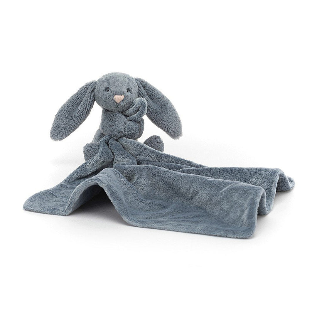 Jellycat Bashful Bunny Dusky Blue Soother Comforter