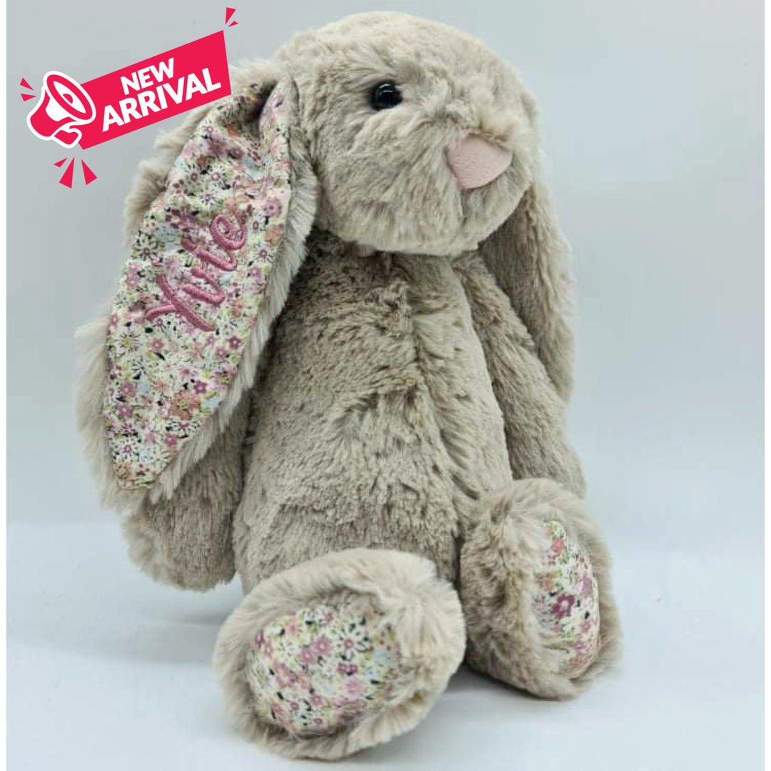 Bea Beige Blossom Jellycat Bashful Bunny Medium Bunnies