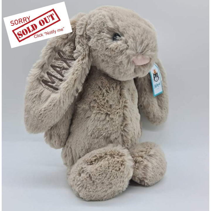 Beige Jellycat Bashful Bunny Medium Bunnies