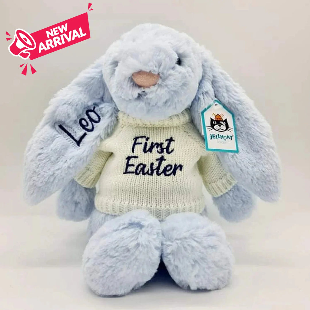 Blue Jellycat Bashful Bunny Medium Bunnies