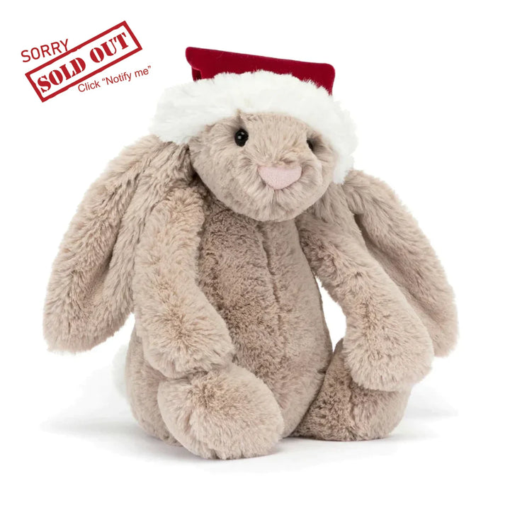 Jellycat Bashful Christmas Bunny Medium Bunnies