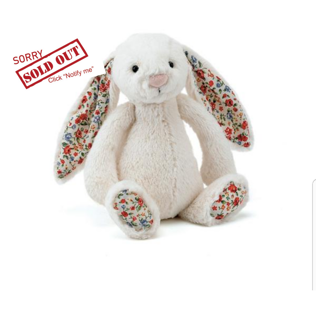 Cream Blossom Jellycat Bashful Bunny Medium Bunnies