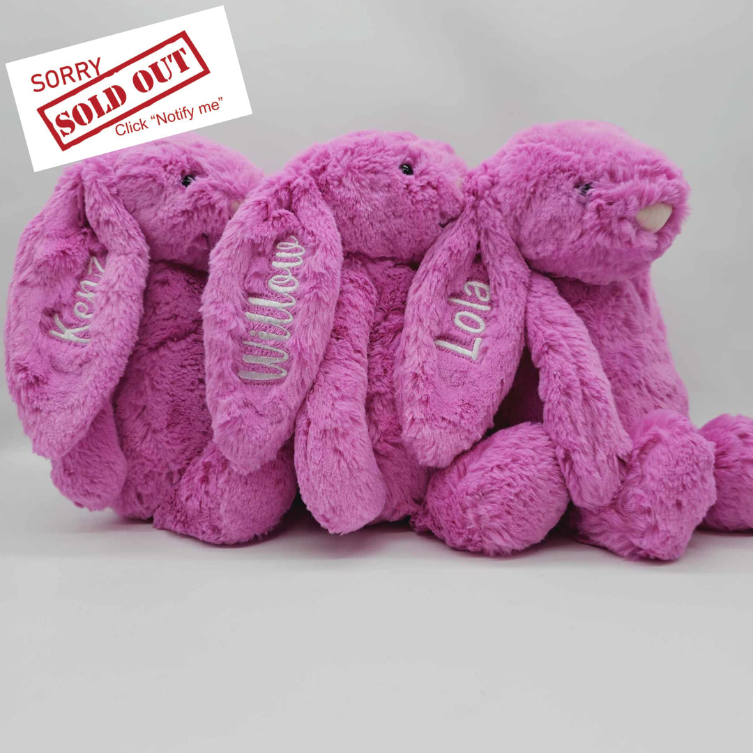 Hot Pink Jellycat Bashful Bunny Medium Bunnies