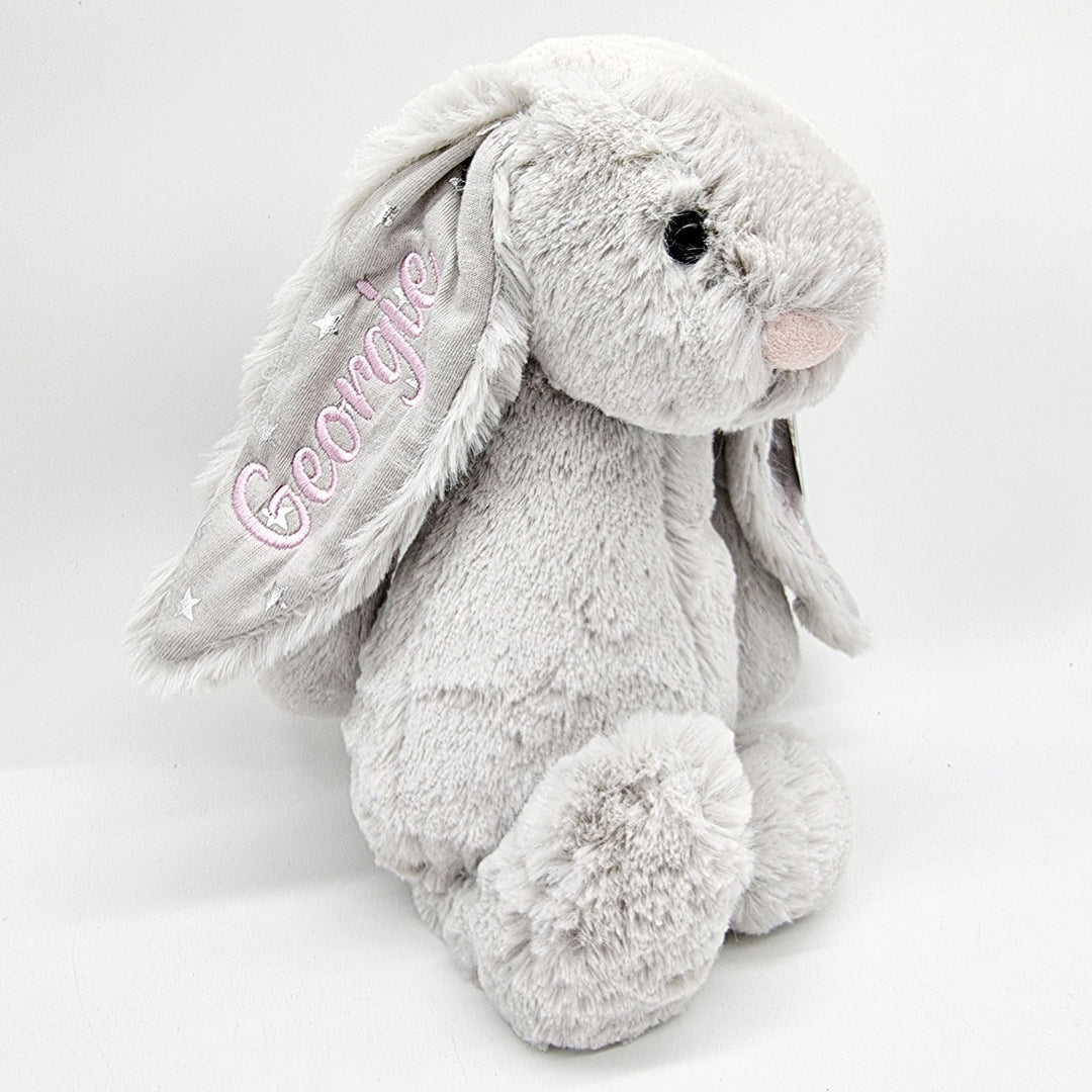 Shimmer Silver Jellycat Bashful Bunny Medium Bunnies