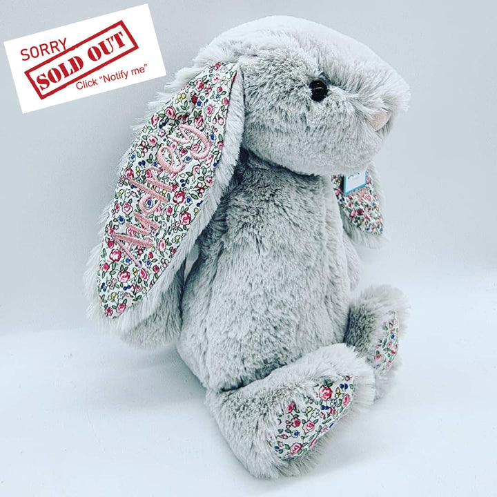 Silver Blossom Jellycat Bashful Bunny Medium Bunnies