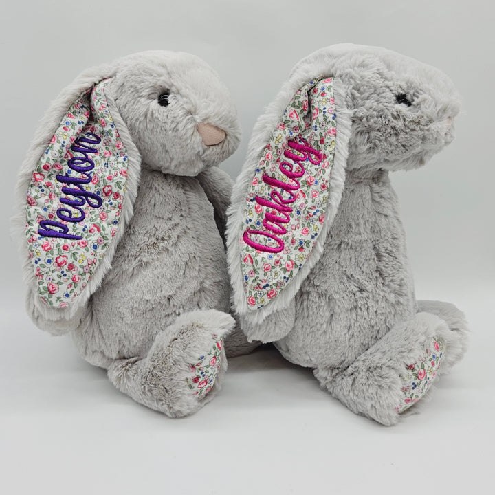 Silver Blossom Jellycat Bashful Bunny Medium Bunnies