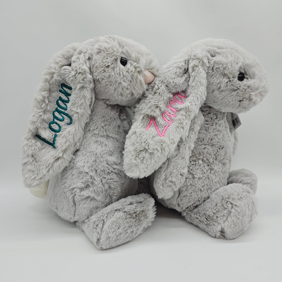 Silver Jellycat Bashful Bunny Medium Bunnies