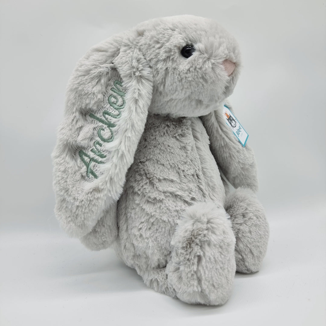 Silver Jellycat Bashful Bunny Medium Bunnies