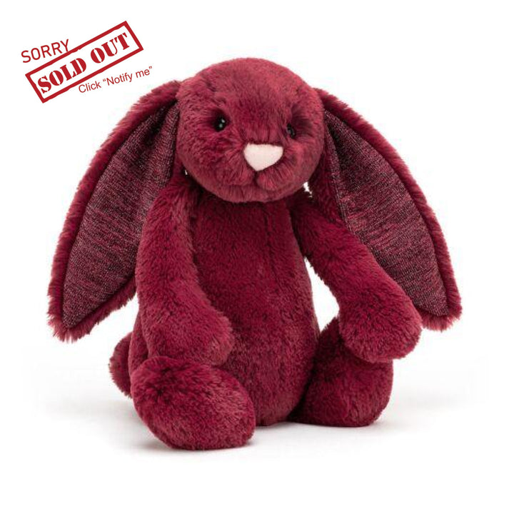 Sparkly Cassis Jellycat Bashful Bunny Medium Bunnies