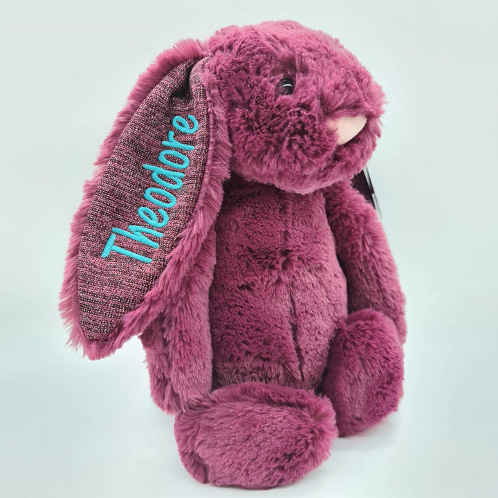 Sparkly Cassis Jellycat Bashful Bunny Medium Bunnies