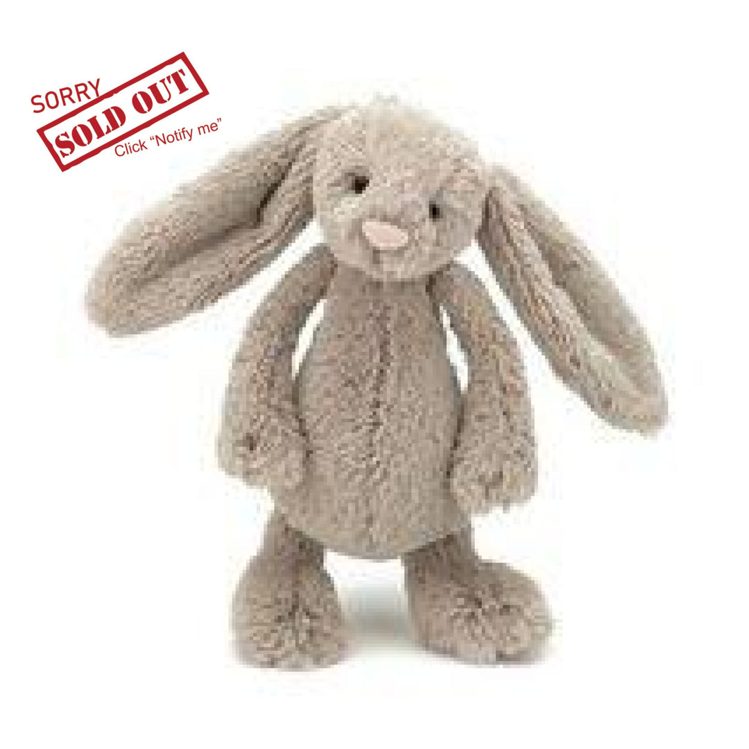 Beige Jellycat Bashful Bunny Small