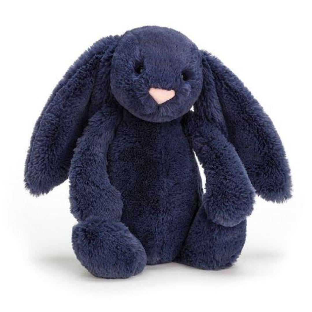 Navy Jellycat Bashful Bunny Small