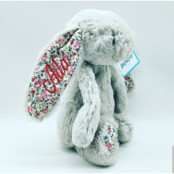 Silver Blossom Jellycat Bashful Bunny Small