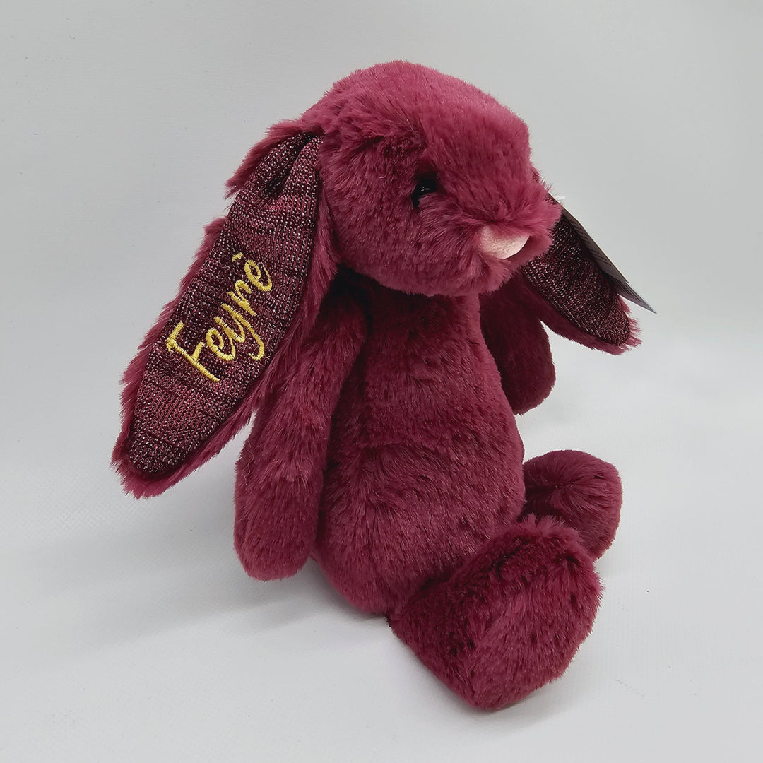 Sparkly Cassis Jellycat Bashful Bunny Small