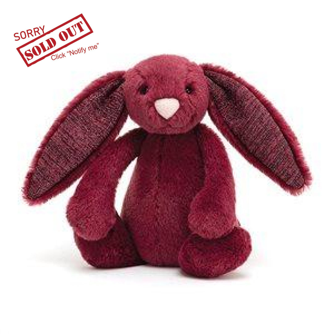 Sparkly Cassis Jellycat Bashful Bunny Small