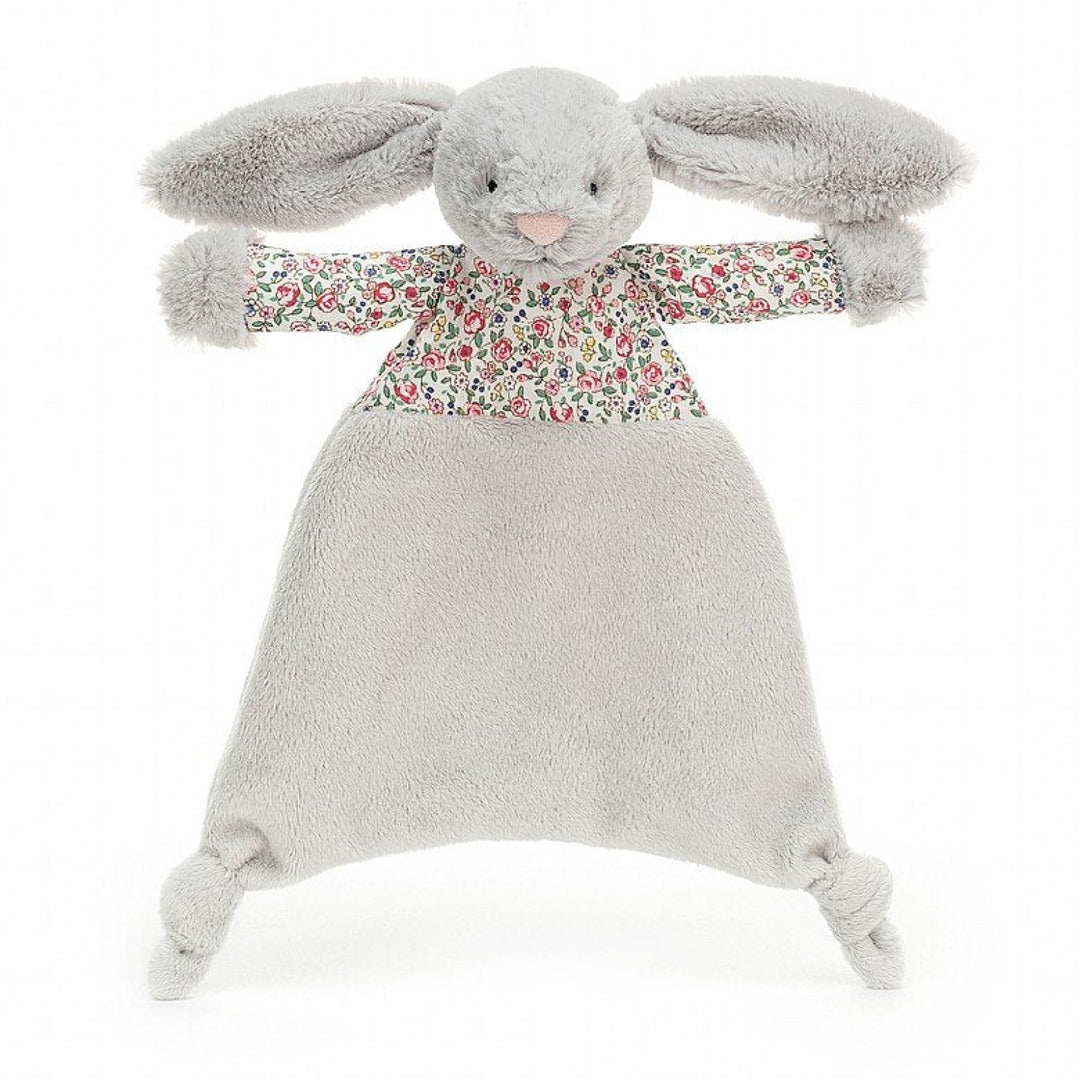 Jellycat Bashful Silver Blossom Bunny Comforter