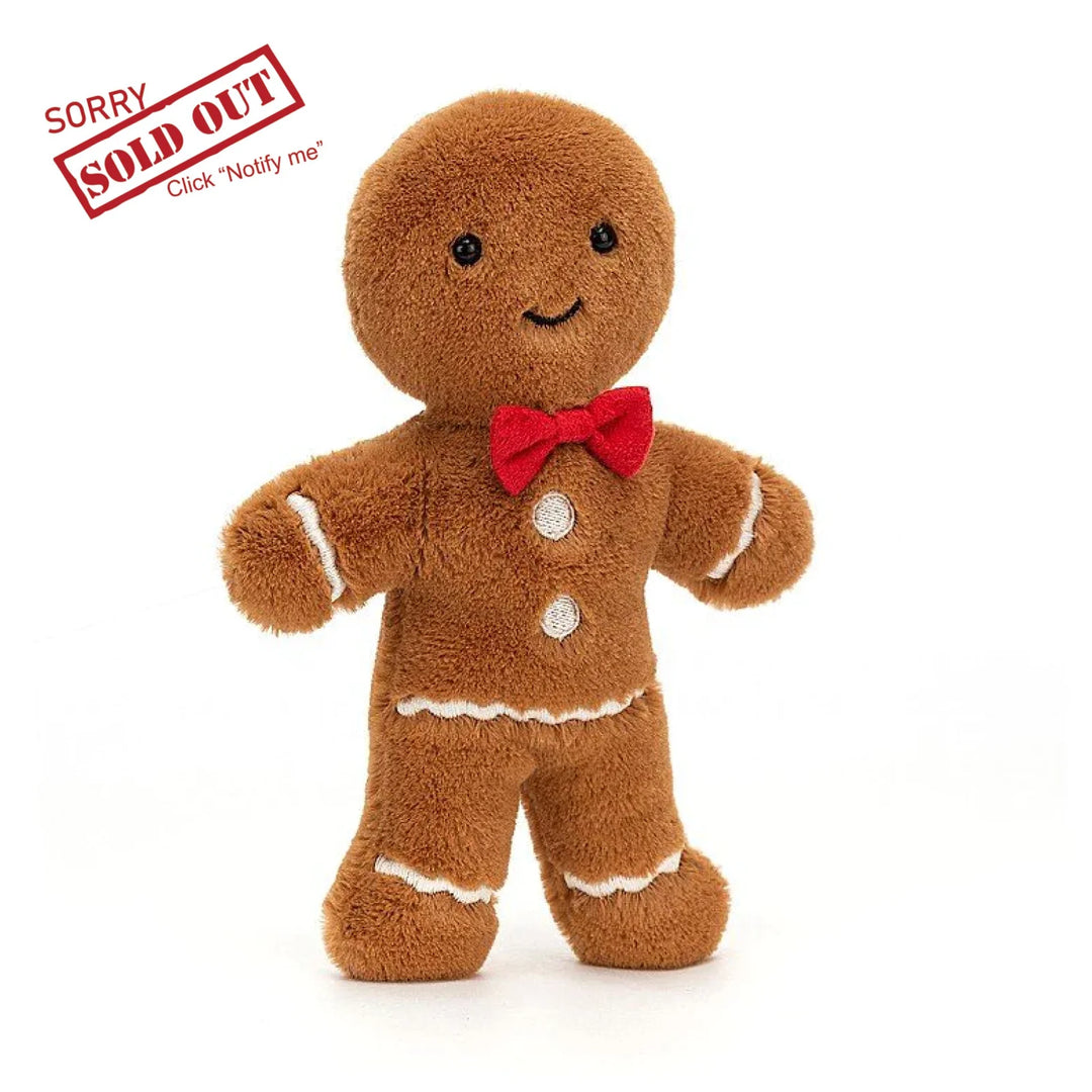 Jellycat Jolly Gingerbread Fred Bashful Bunnies