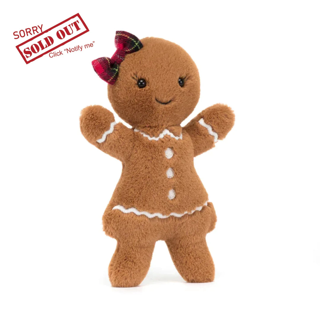 Jellycat Jolly Gingerbread Ruby Bashful Bunnies