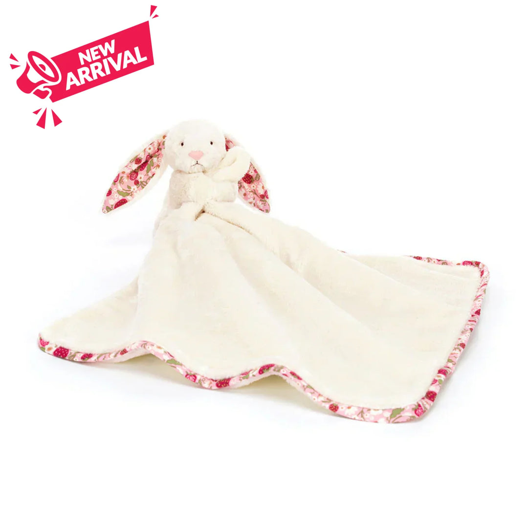 Jellycat Soother Bashful Bunny - Mimi Strawberry Cream Comforter