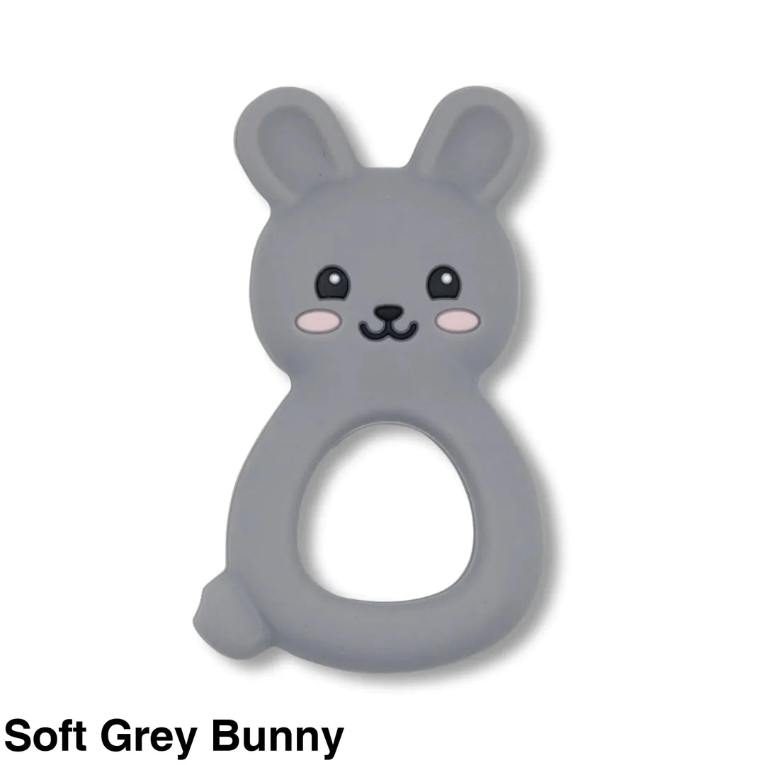 Jellystone Bunny Teether Soft Grey