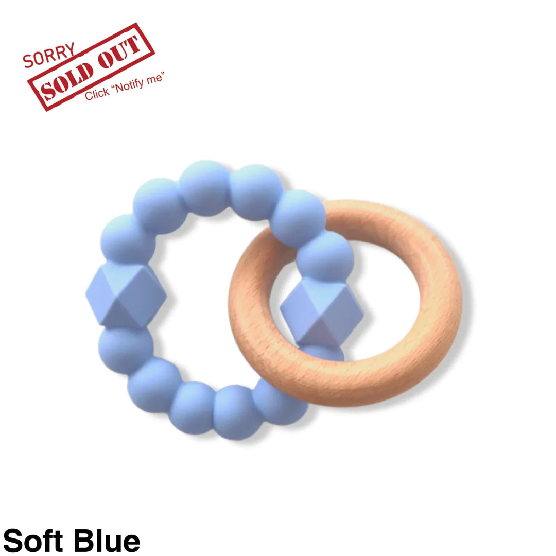 Jellystone Moon Teether Soft Blue