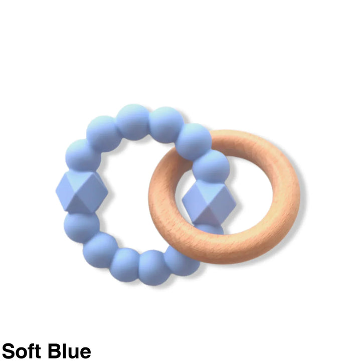 Jellystone Moon Teether Soft Blue