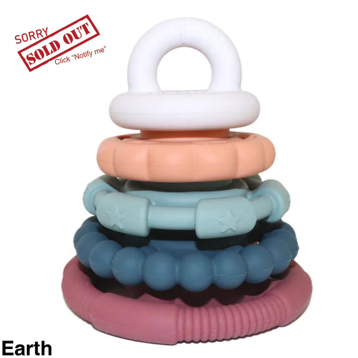 Jellystone Rainbow Stacker & Teether Toy Earth