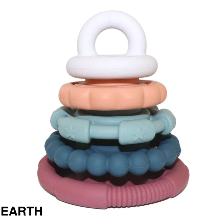 Jellystone Rainbow Stacker & Teether Toy Earth