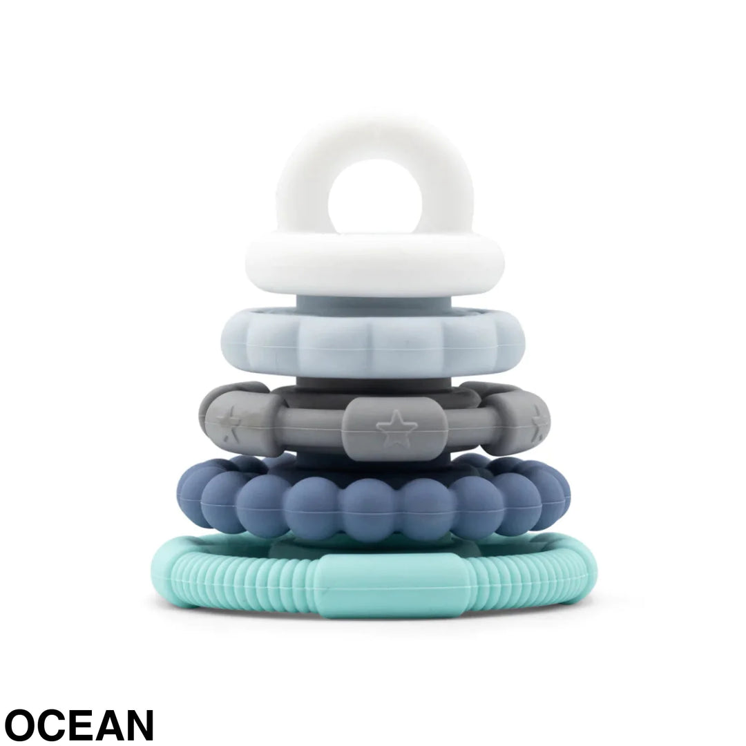 Jellystone Rainbow Stacker & Teether Toy Ocean