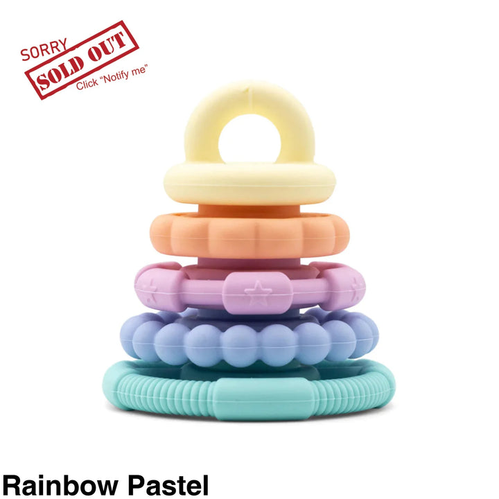 Jellystone Rainbow Stacker & Teether Toy Pastel